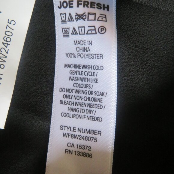 Joe FRESH Sheer Black & White TOP Small NWOT (K468) - Picture 3 of 4
